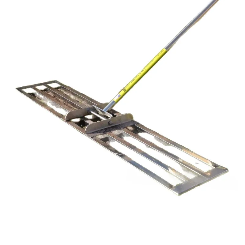304 stainless steel lawn rake, suitable for courtyard lawn finishing and fertilization, lawn leveler leveling rake