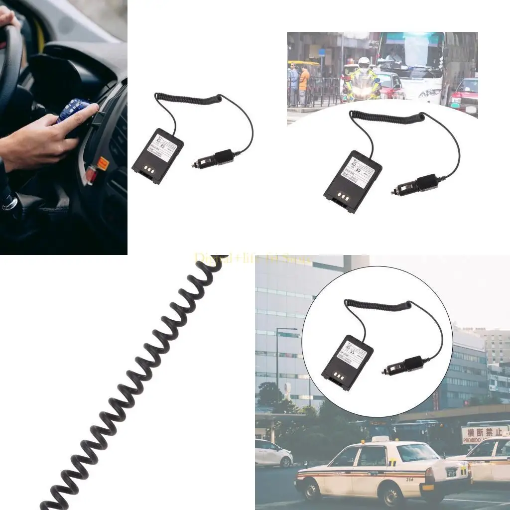 E06D Radios 12/24V Battery Eliminators for Walkie Talkie ICOMID31 ID51 ID31A ID31E ID51A ID51E Handheld Radios
