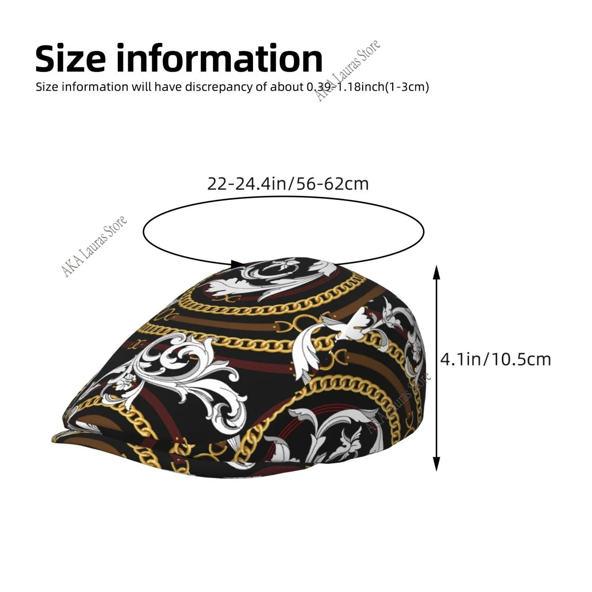 Newsboy Cap Gold Baroque Vinta - đánh giá và giá Newsboy Cap Ivy