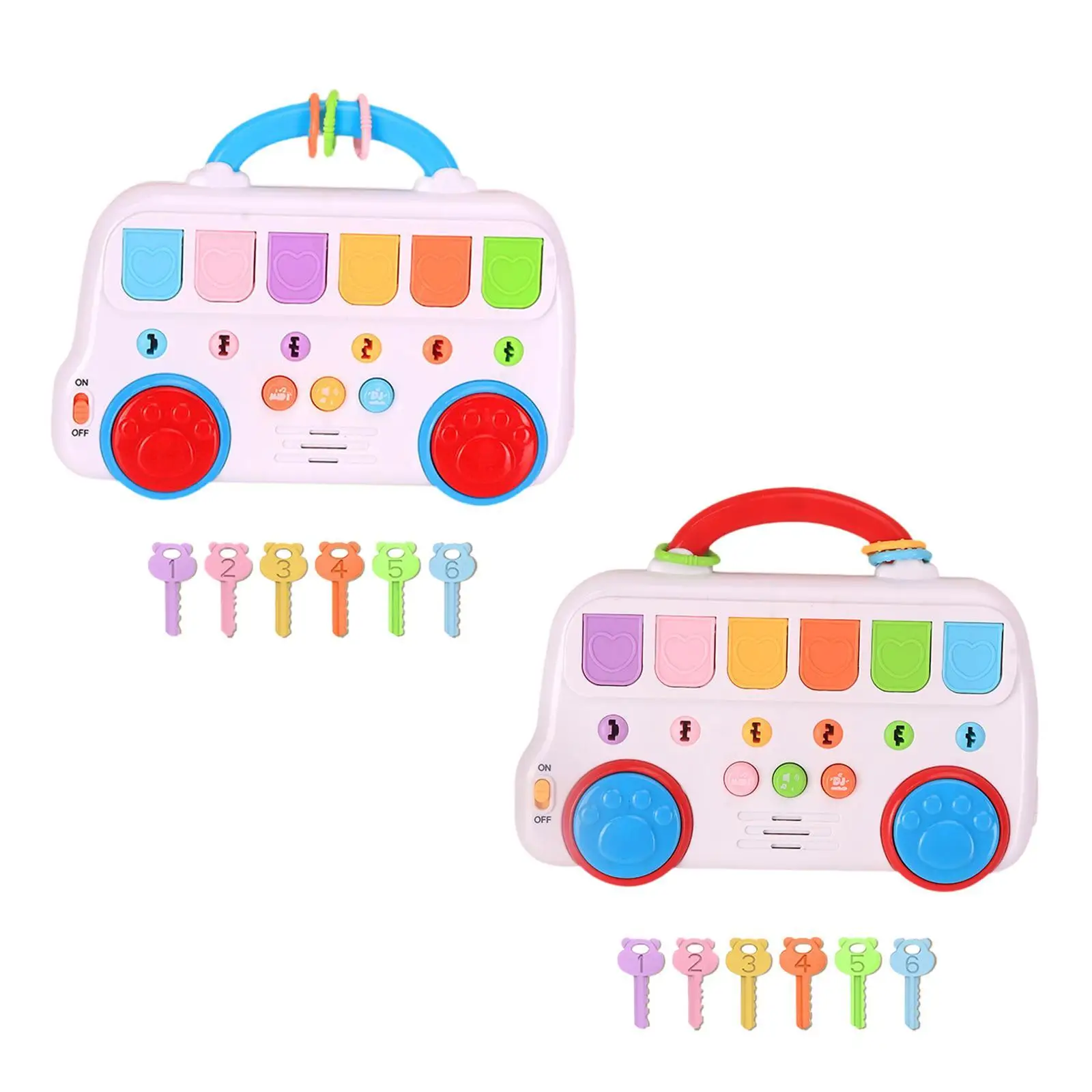 لعبة الطفل الحسية التعلم المبكر هدية ما قبل المدرسة مفتاح الحيوان لعبة الحافلة لعبة موسيقية للبنين بنات عطلة الأطفال الصغار عيد ميلاد الأطفال