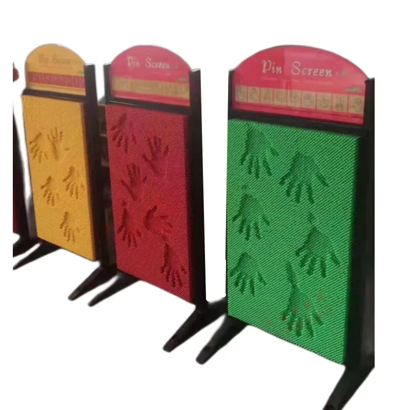 

Hot Blue Green Red Yellow Kid Pin Screen Toy Interactive Indoor Playground Child Play Pin Art Toy Educational Toys Pin Screen