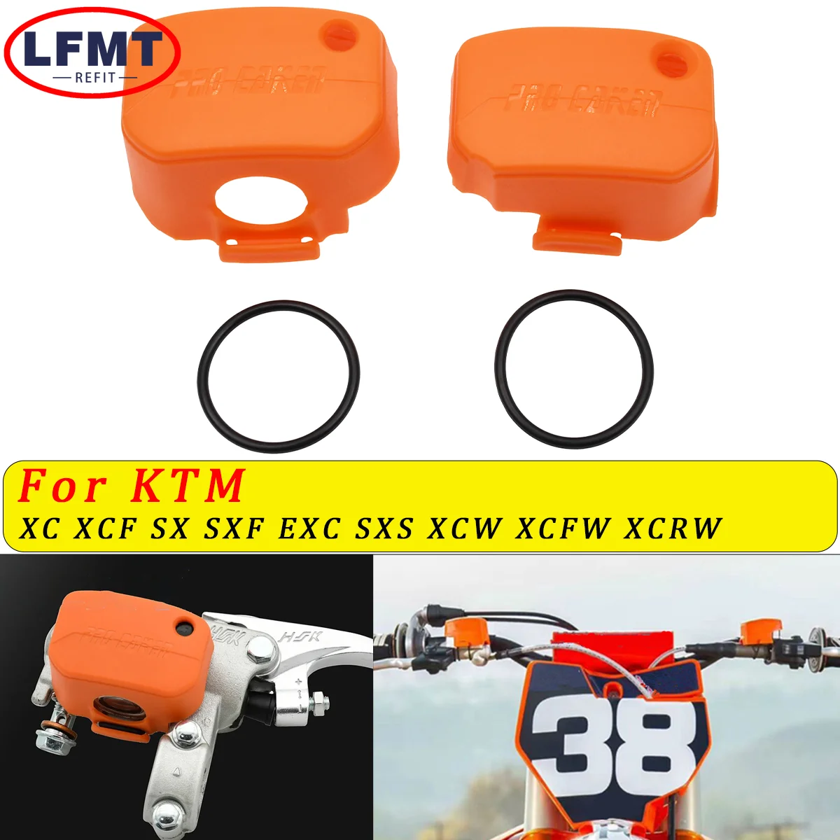 

For KTM EXC SX XC SXF SXS XCF XCW XCFW XCRW 125 150 200 250 350 450 525 530 2015-2023 Motorcycle Brake Master Cylinder Cover