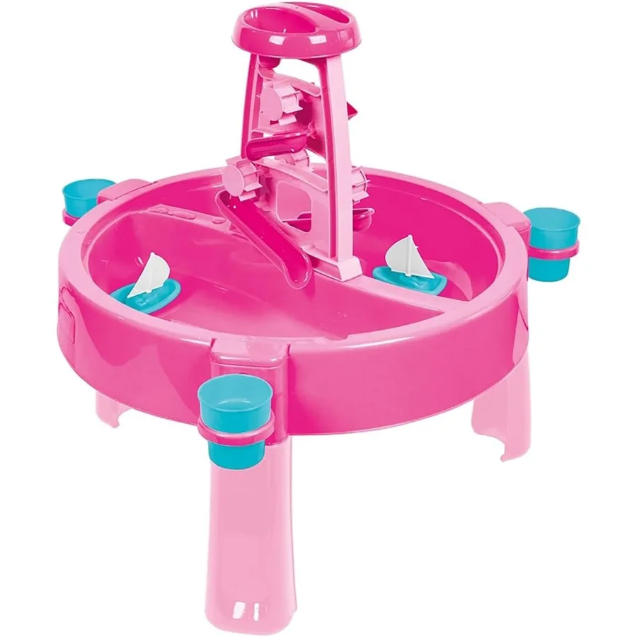 

3in1 Water and Sand Activity Table Unicorn Pink Blue Convert to Creativity Table w Lid Indoor Outdoor Sensory Toy Toddler Ages