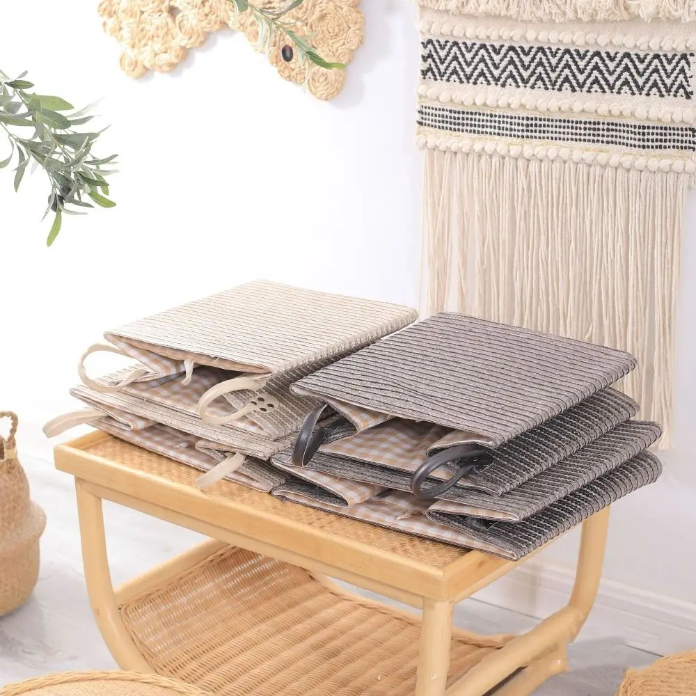 

Foldable Woven Storage Basket with Handle Large Capacity Storage Box Creative Handmade Sorting Box Miscellaneous Items
