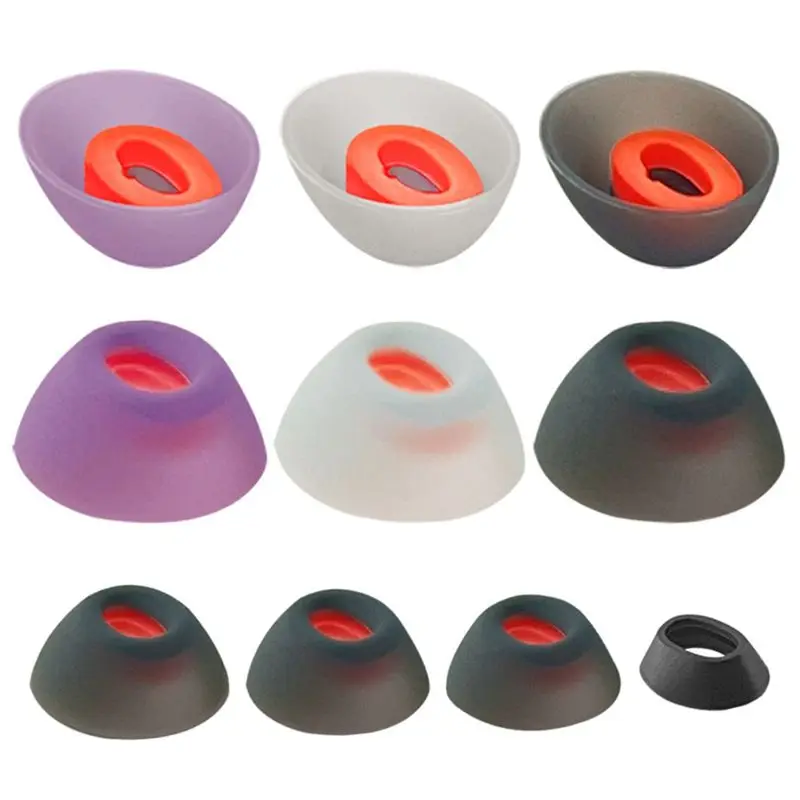 ABKQ-8Pcs Silicone Ear Tips Earbuds For Tune Flex Bluetooth-Compatible In-Ear Earphones Replacement Super Soft Ear Buds A