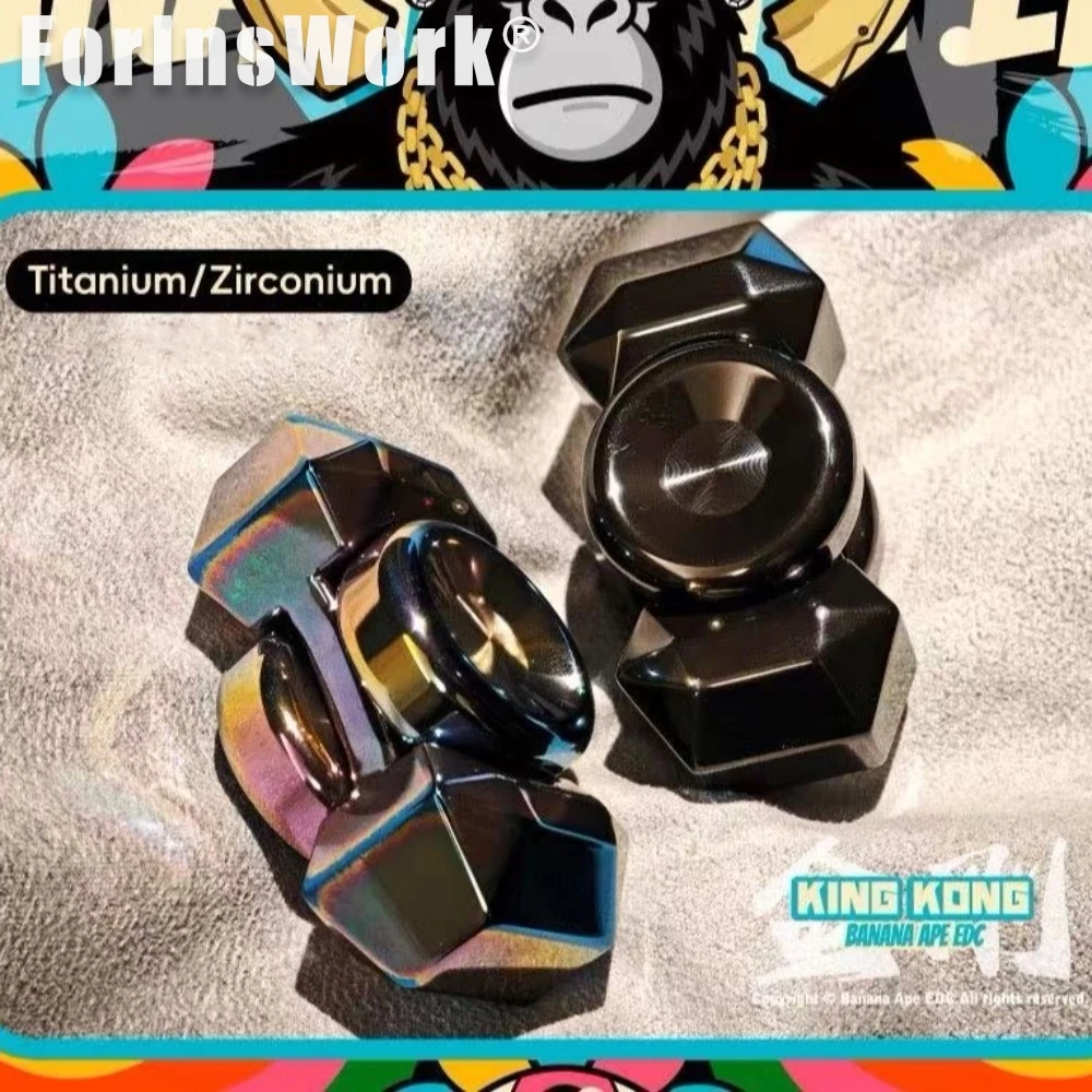 BANANA APE Titanium Metal Gyro Spinner Adult Stress Relief Sensory Toys
