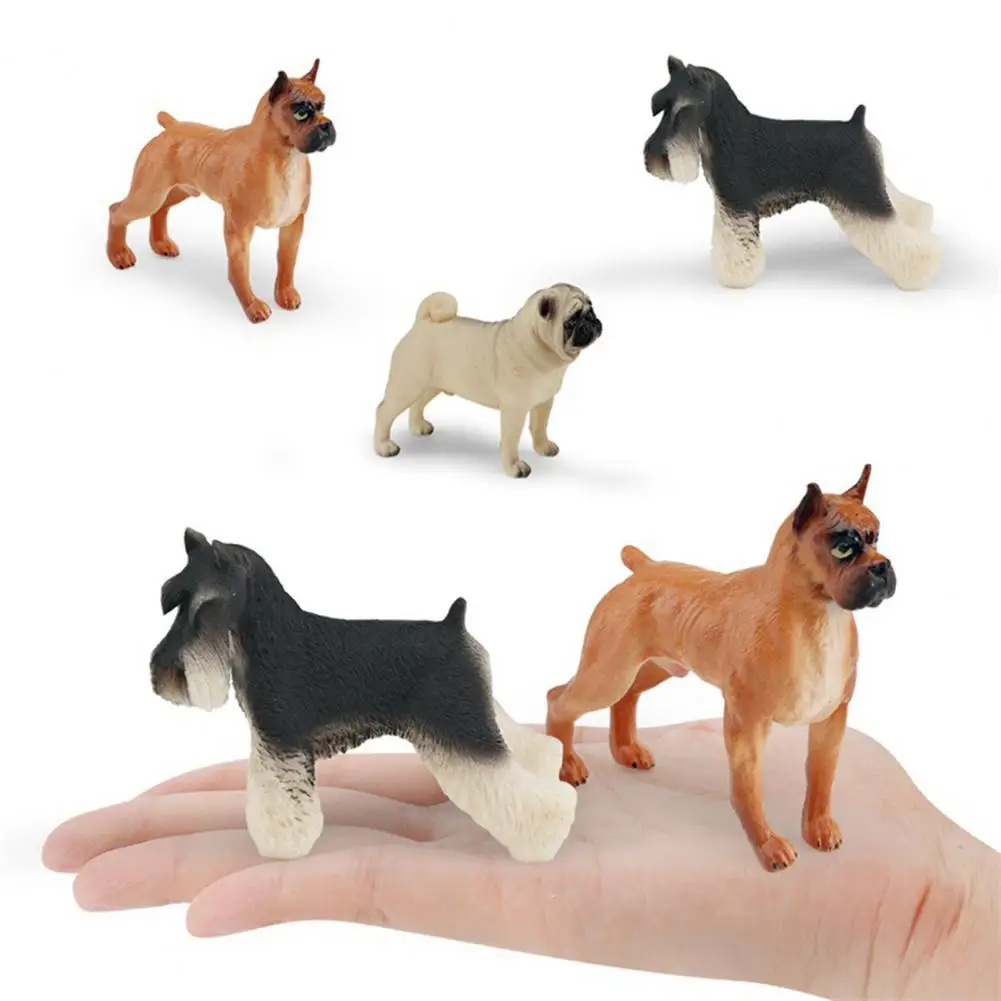 Toy Realistic Toy Realistic Simulated Model Dog Figurine Set for Cake Toppers School Projects Kids Birthday Gifts Solid Husky