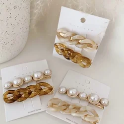 New Handmade Chain Hair Clips Gold Color Long Barrettes Hair Clips for Women Girls Korean Fashion Hairpin Hair Accessories Gifts