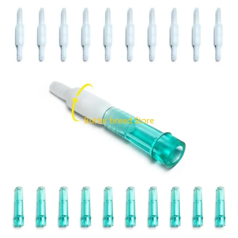 W89C 10Pcs ABS Tubing Rotating Connector Adapter For Clinical Settings And Laboratory