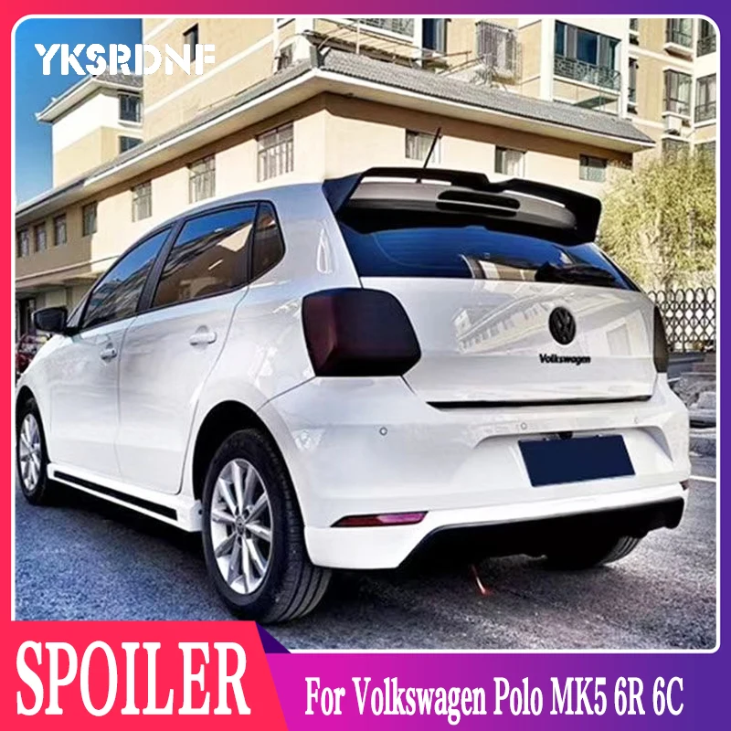 Oettinger Style Roof Spoiler For Volkswagen Polo MK5 6R 6C 2011-2018 High Quality ABS Rear Wing Roof Rear Box Decorated SPOILER