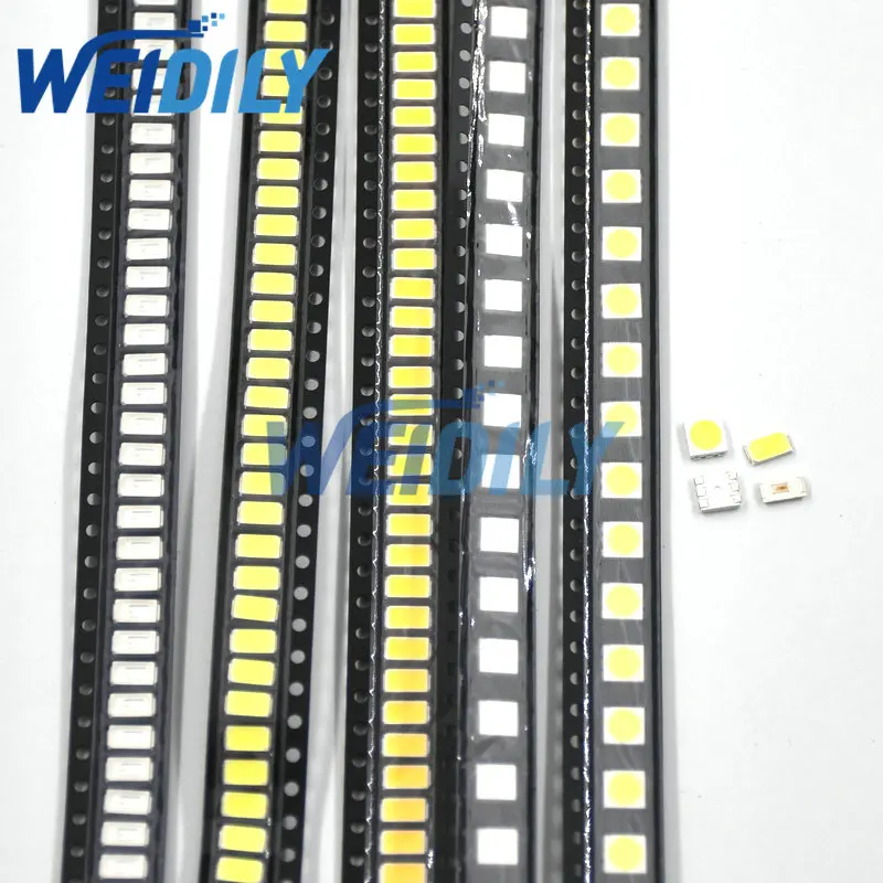 100PCS SMD 5730 5630 LED Kit 5630/5730-CW/WW 0.5W-150Ma 50-55lm 6500K White Red Yellow Green Blue Light 5730 diodes 3.2~3.4V New