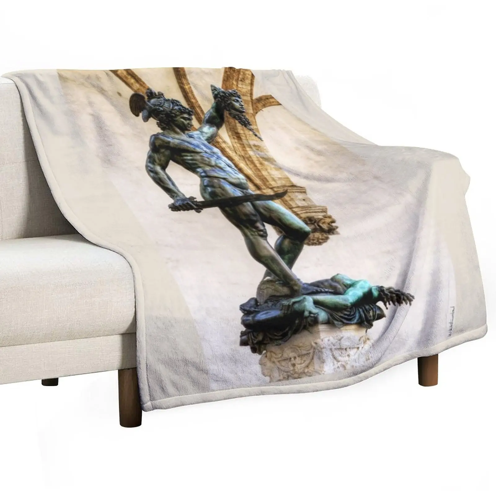 

Florence - Perseus and Medusa Vintage Throw Blanket Plush heavy to sleep Sofa Throw Blankets