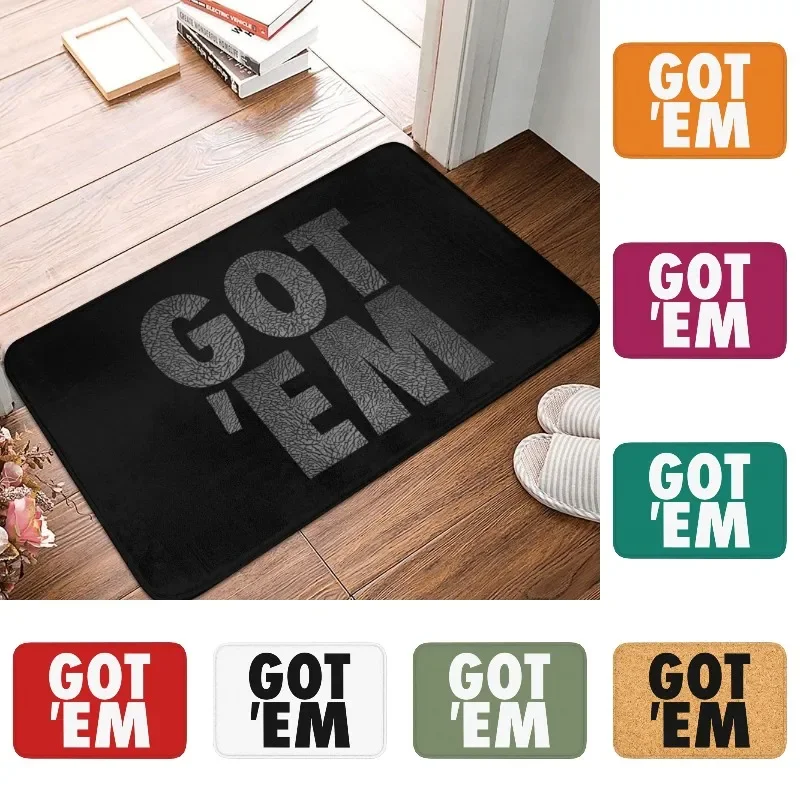 Got Em Entrance Doormat Front Floor Mat Home Decoration Indoor Anti-Slip Bathroom Mat Kitchen Carpet for Living Room Footpad