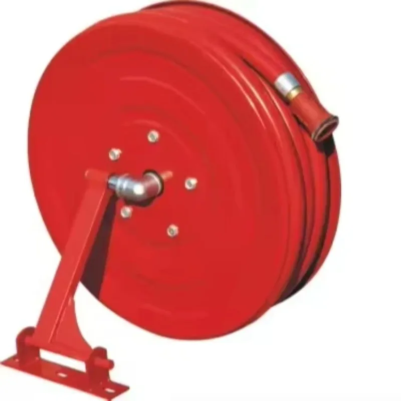 Durable and durable fire hose with spray nozzle Reliable fireproof solution for industrial use