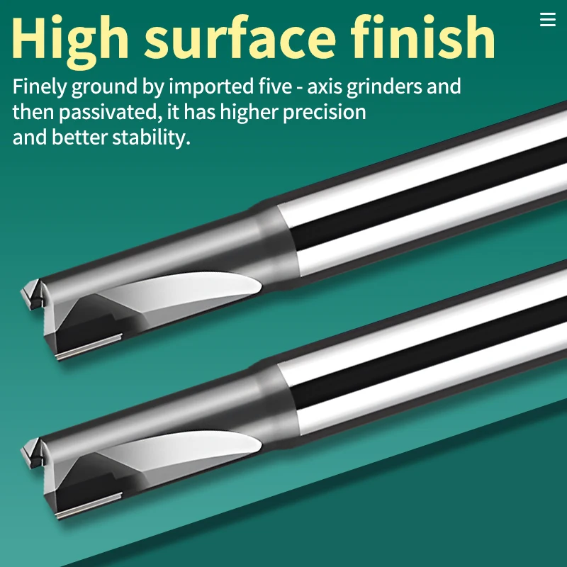 PCD Pemotong Penggilingan Berlian Alat Mesin Bakelite Fiberglass Serat Karbon Bit Ukiran Karbida CNC Pabrik Akhir Polikristalin