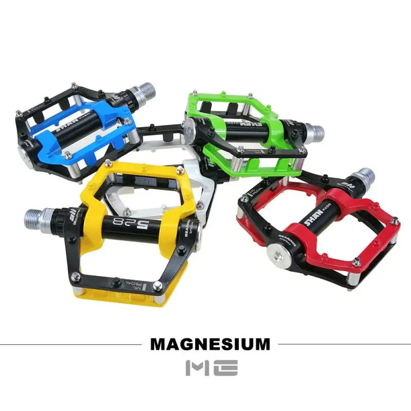 Piece SHANMASHI Mountain Non-Slip Bike Pedals Flat Aluminum Alloy Lightweight Pedals Road MTB Cycling Parts