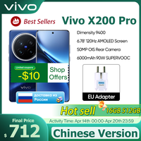China Version VIVO X200 PRO 5G Dimensity 9400 CPU 6.78 inch AMOLED 120HZ Screen 6000mAh 90W Flash Charger OTA NFC 50MP camera