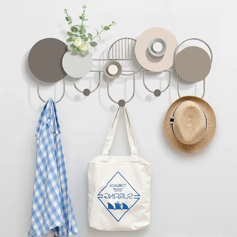 Key & Coat Hanger Nordic Wall Hooks for Porch or Door No Perforation Design Simple and Elegant Entryway Decoration for Home 4