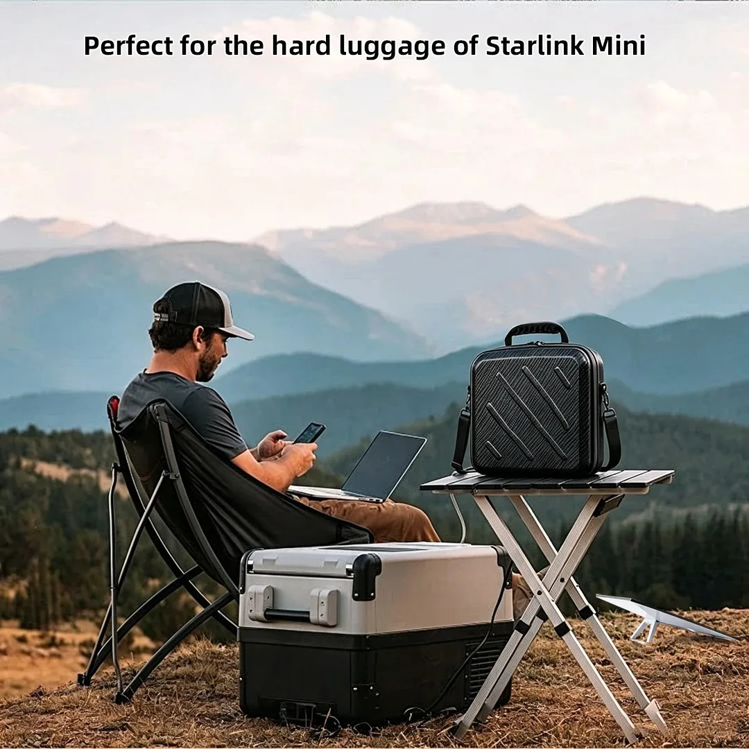 Starlink Mini, Starlink Mini2 opbergbox, draagbare accessoire-opbergbox, harde schaal waterdicht, schokbestendig, krasbestendig