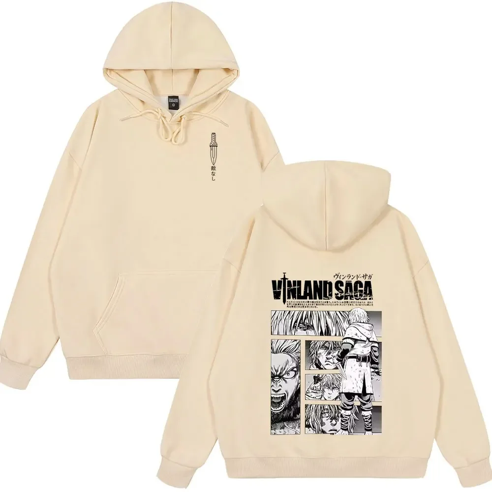 خريف جديد حار هوديس أنيمي فينلاند ساغا ترتدي Thorfinn Karlsefni الشتاء الصوف الدافئة الرجال النساء البلوفرات بلوزات المتضخم #3