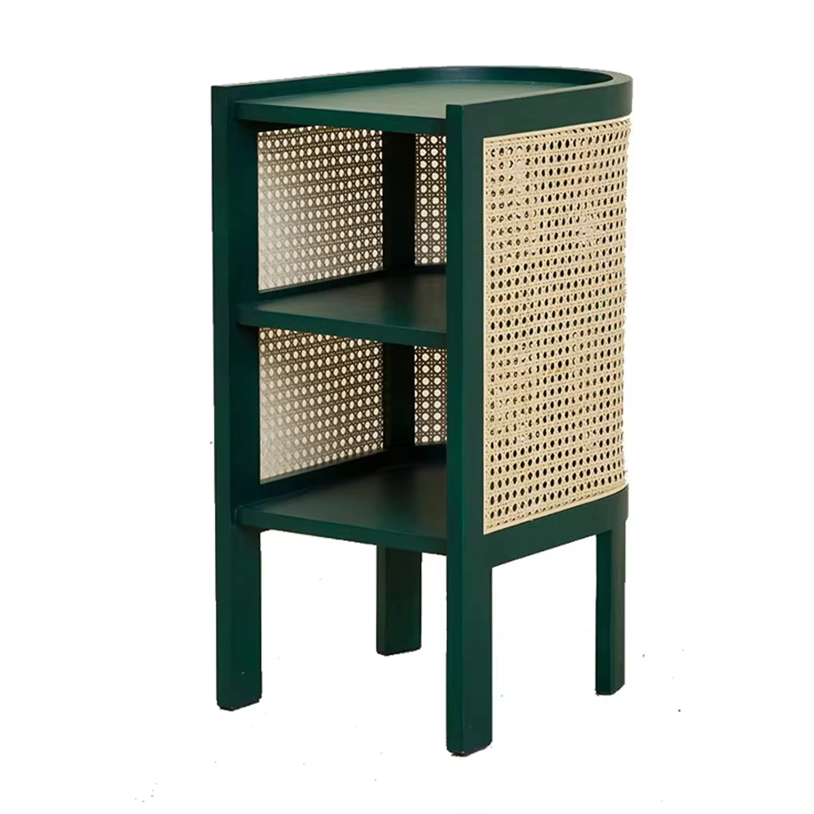 #Contemporary Solid Wood Bedside Table With 2 Drawers Bedroom Furniture Assembled