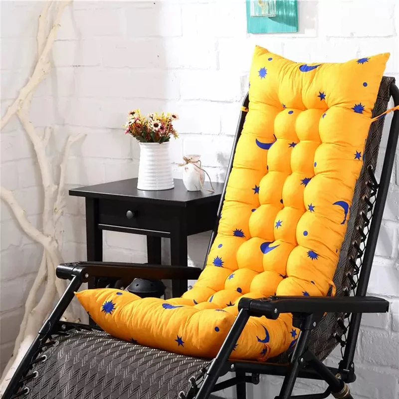 

Rocking Chair Cushion Comfortable Beach Seat Cotton Pad Thickened Outdoor Lounge Chair Pad Available in Multiple Colors