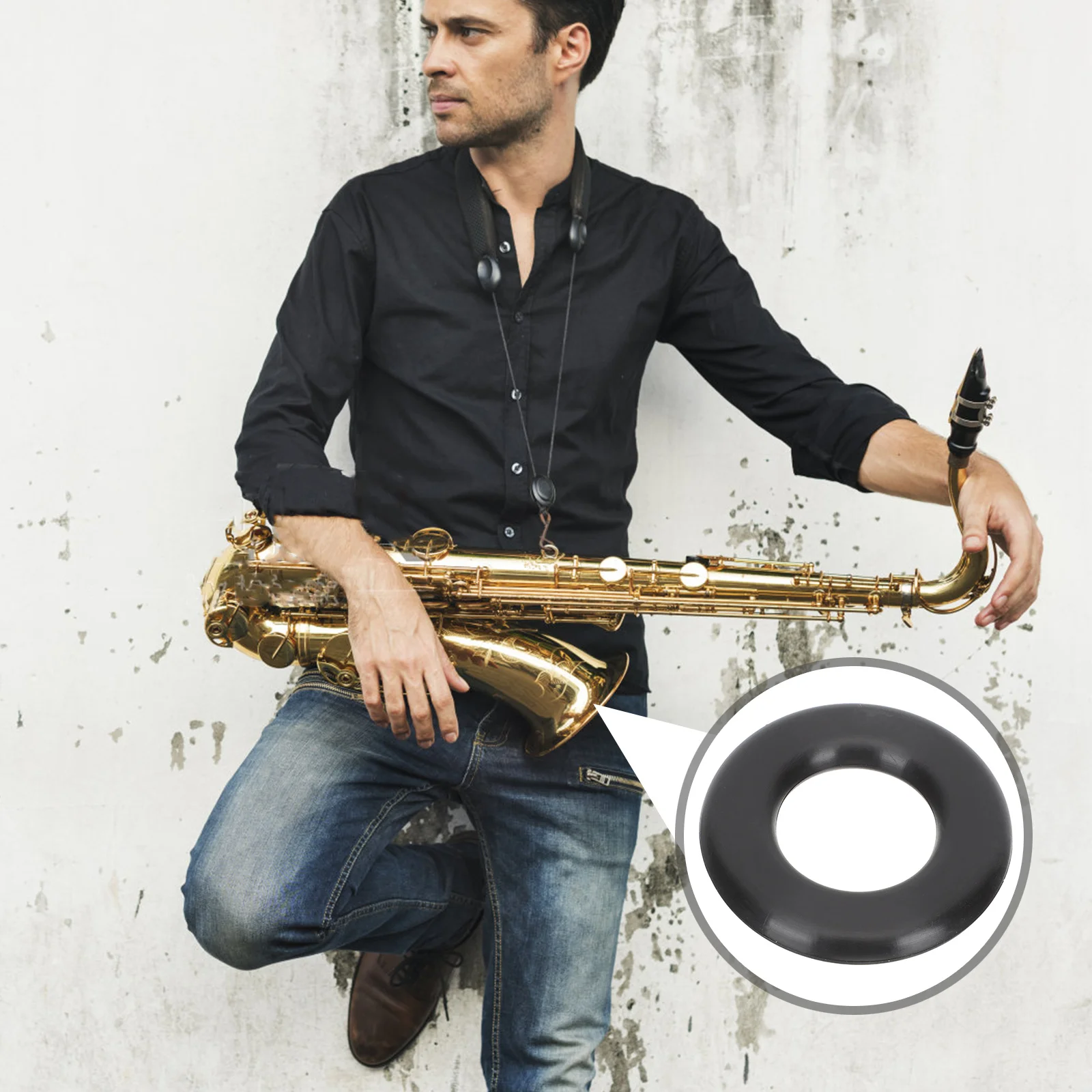 

Tenor Saxophone Mute High Grade Silicone Durable Tone Lowering Tool Ideal for Silent Practice Musician Gift Tenor Sax Mute