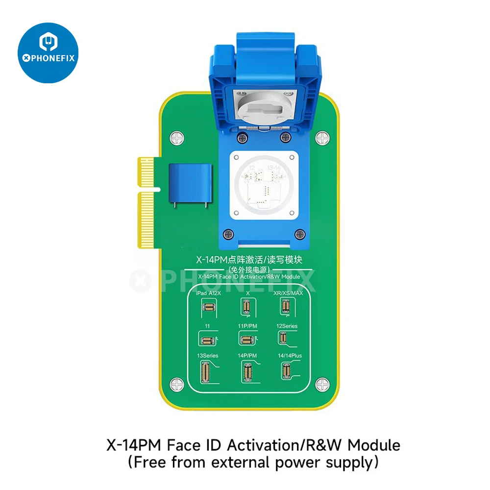 Chip IC de matriz de puntos JCID V1S Pro, módulo de lectura y escritura para iPhone X-15 Pro max, identificación facial, No funciona, No se desmonta, reparación de celosía facial