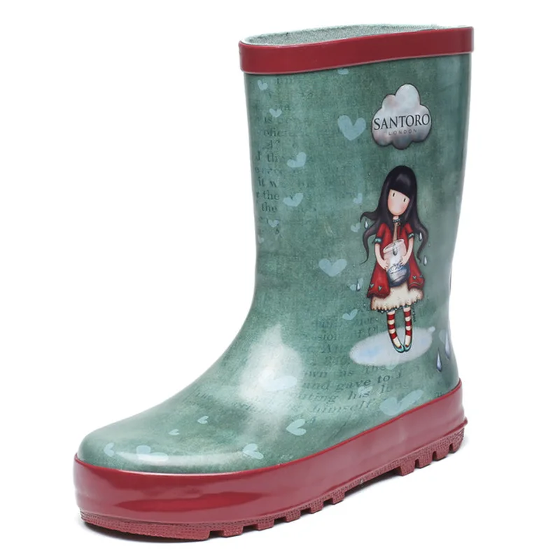 Children Rain Boots Soft Waterproof Outdoor PVC Rubber Boots Baby Boy Girl Toddler Ankle Water Boots Kids Shoes Non-slip SYC001