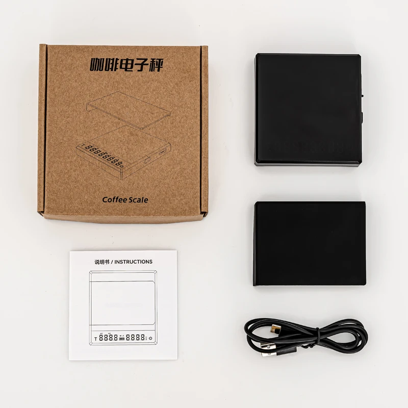 Manufacturer Durable Kitchen Silicone Mat Digital Weight Measuring Coffee Scale with Scale Tray Digital Display Mini Scale