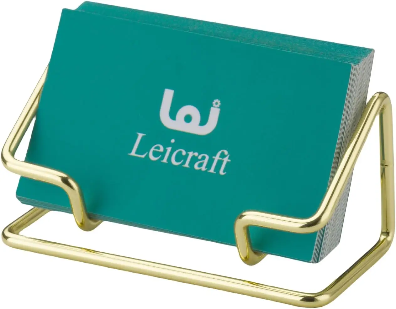 

Metal Business Card Holder for Desk, Cute Office Accessories, Gold
