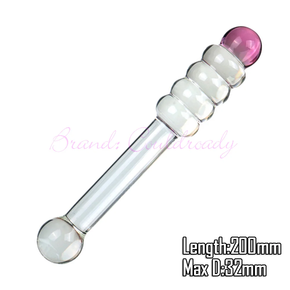 Pyrex Glass Anal Beads Butt Plug Big Ball Large Crystal Dildo Penis Artificial Dick Gay Masturbate Adult Sex Toy For Women