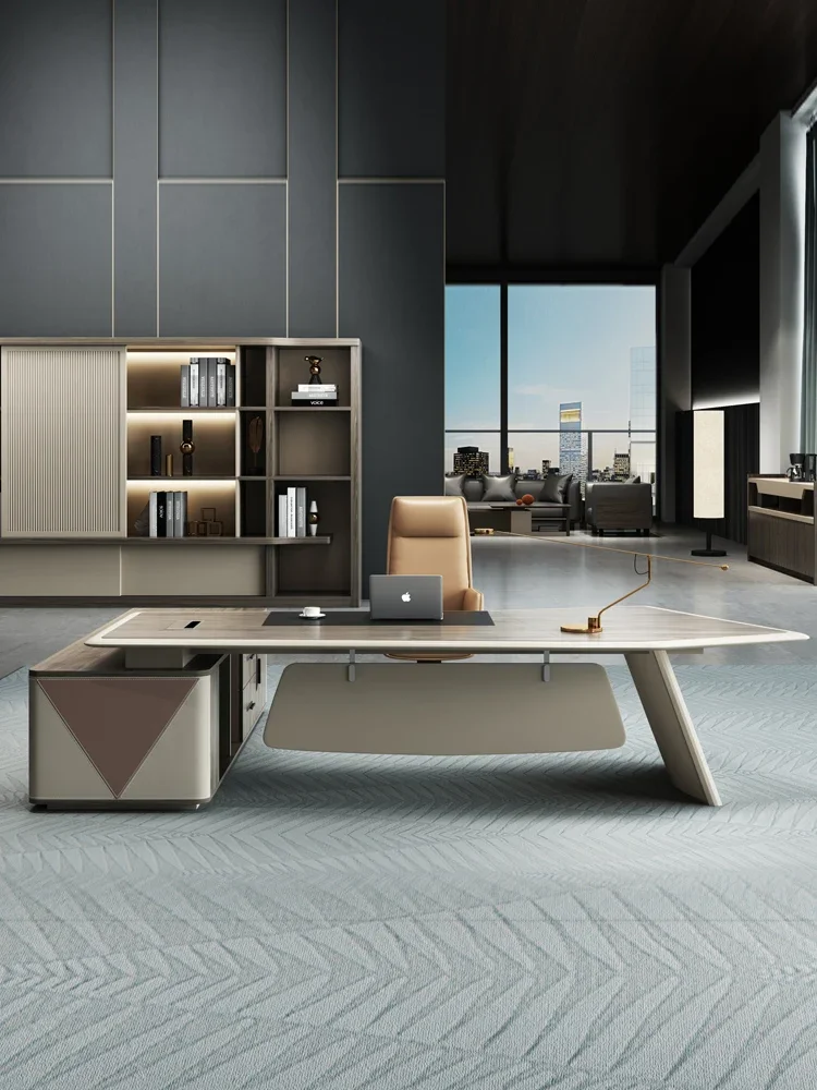 Creative office desk and chair combination atmospheric manager desk manager desk simple modern office furniture