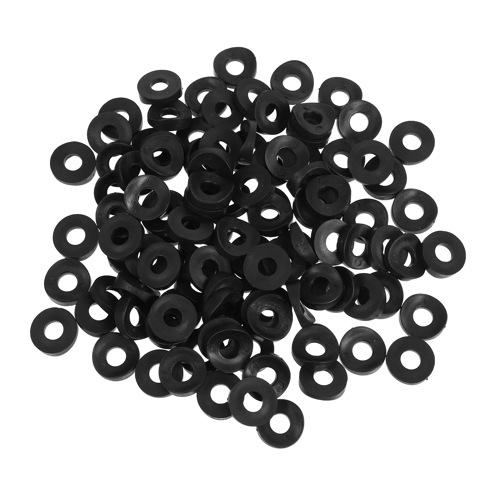 100 peças arruelas bico de pato plástico resistente leve fácil instalação resistente à umidade fixação reparo de móveis