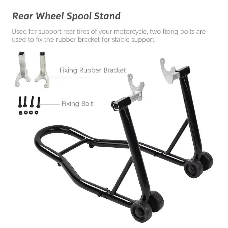 Universal Front and Rear Brackets for Motorcycle Maintenance