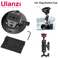 Ulanzi Quick Release Sucker Cup Car Windshield Mount 3 in/4.5 in for GoPro DSLR Camera Car Shooting Accessories Vlog Shoot Tool