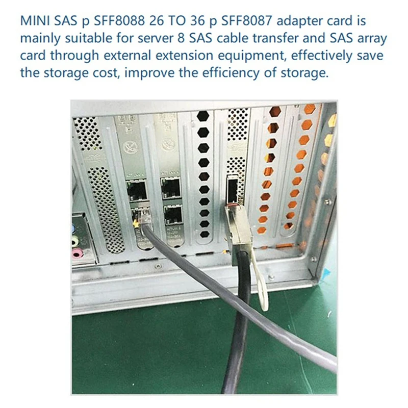 Minisas Adapter Card SFF-8087 To SFF-8088 Dual Port SAS Card Internal To External Card
