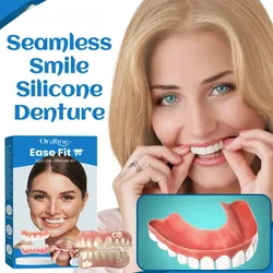 False Teeth Beauty Kits Perfect Laugh Veneers Fake Tooth Seamless Denture Oral Hygiene Care Whitening Teeth Simulation Braces