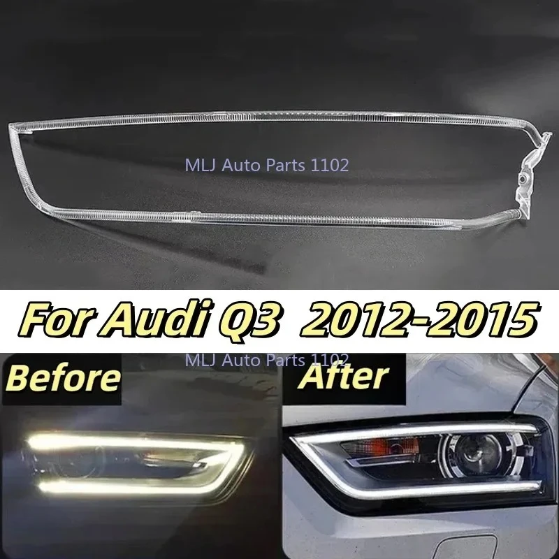 

Daytime Running Light For 2012 2013 2014 2015 Audi Q3 New Headlight DRL Tube Acrylic tube Light Guide Strip Light DRL Strip