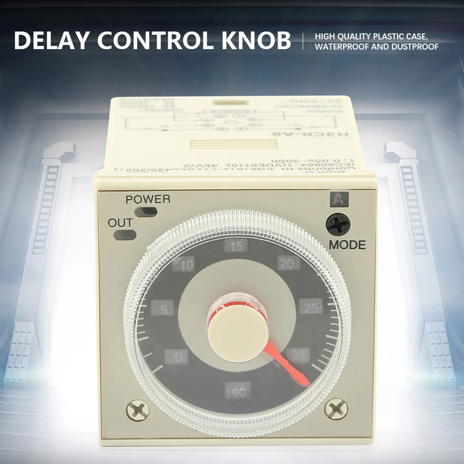 

Delay Relay Delay Time Relay Delay Timer Relay H3CRA8 Delay Timer Relay 1.2S300H Knob Control Time Relay 8Pin AC220V Timer Relay