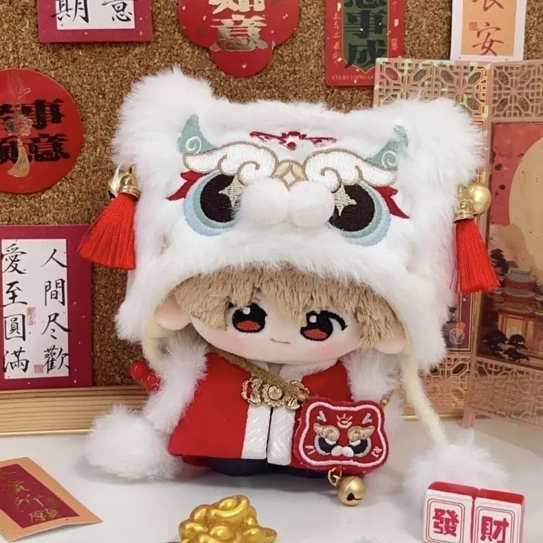 

10cm cotton doll winter outfit - Chinese style Spring Festival dress - cotton doll clothes