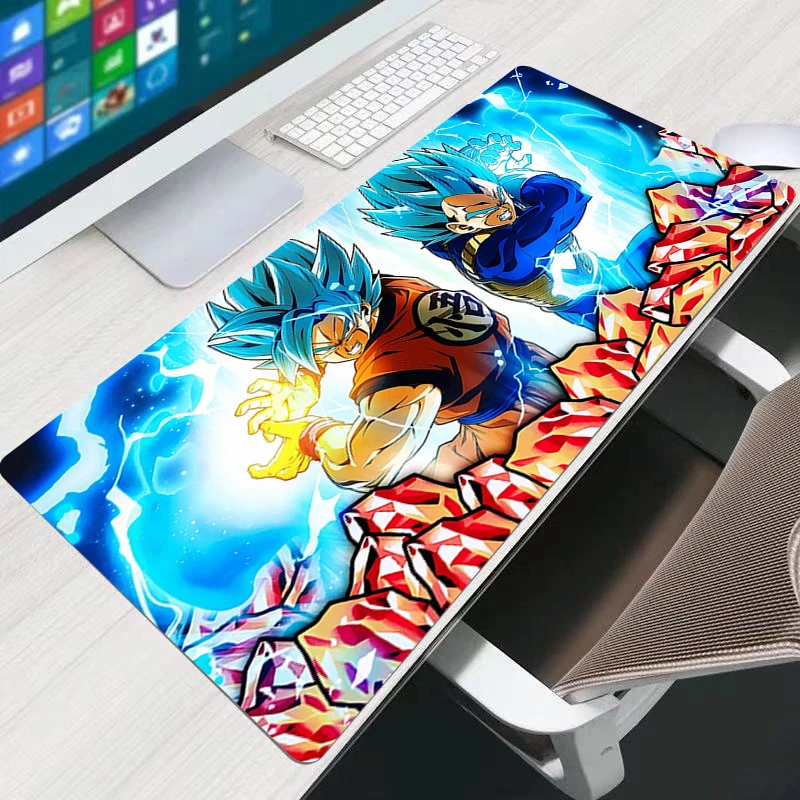 

Коврик для мыши Dragon Ball Z DBZ, большой резиновый коврик для ПК, компьютерных игр, удлиненный коврик для мыши, коврик для мыши с запирающимся краем, геймерский ковер