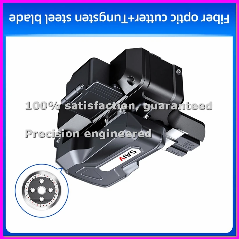 

M9 Fiber Cleaver Fully Automatic High Fiber Optic Cleaver Fiber Fusion Splicer Cutter Cold Cut Hot Melt+Blade-BCBW