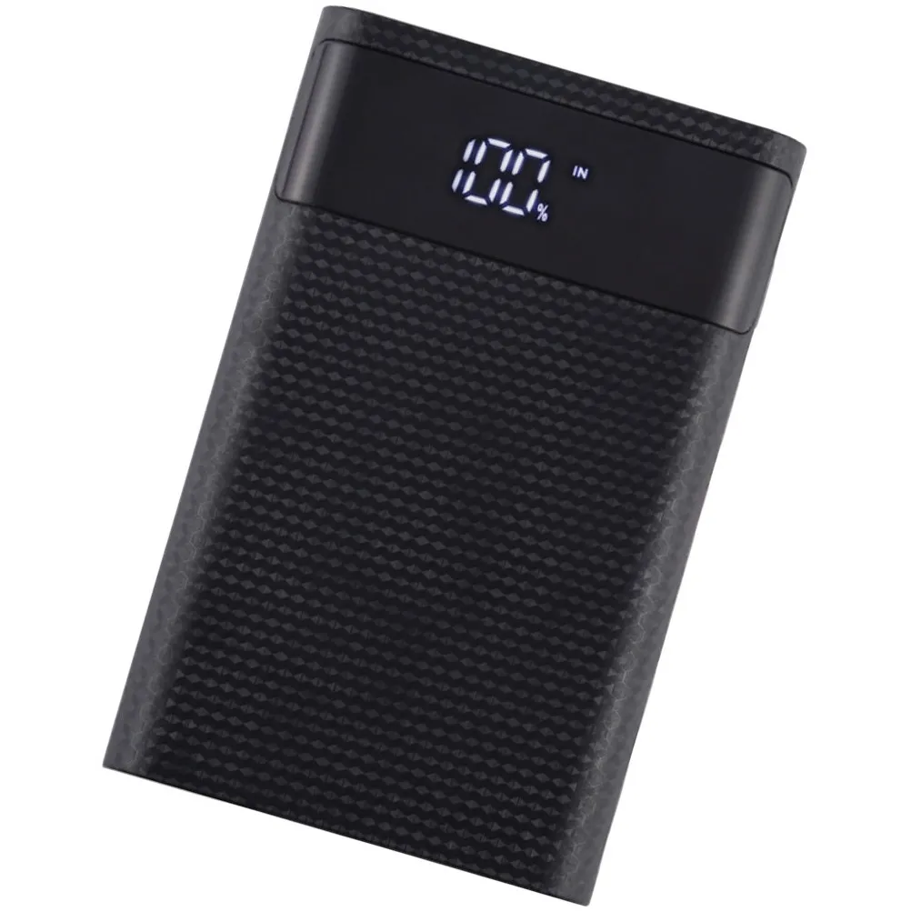 DIY 4-Slot 18650 Power Bank Battery Charger Case USB Output Portable Lightweight Battery Box Charger for Mobile Use