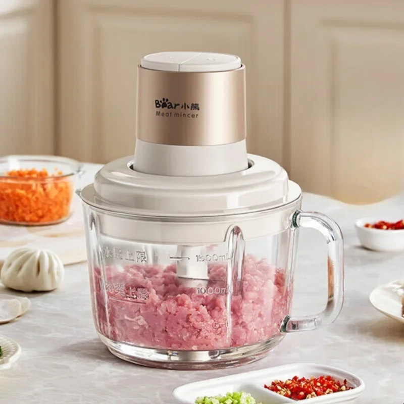 

【Best-selling】220V 2L Multifunctional Electric Meat Grinder For Home Use Easy-Clean Dual Speed Adjustment,vegetables Food Choppe