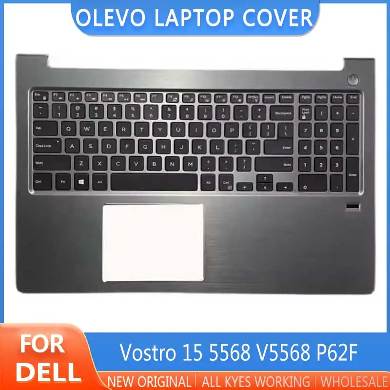 

New Original For Dell Vostro 15 5568 V5568 P62F Laptop Palmrest Case Keyboard US English Version Upper Cover