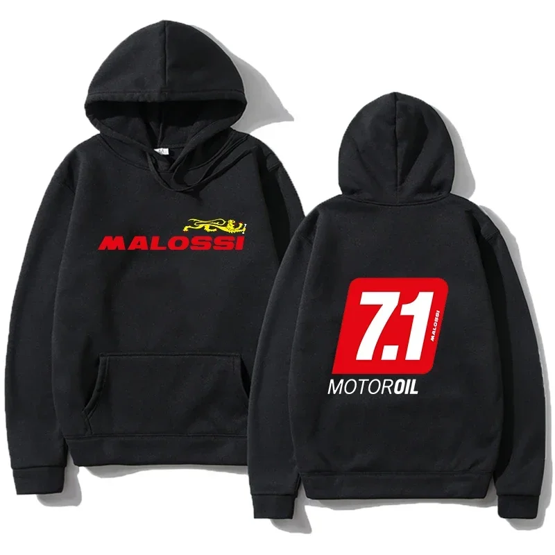 Malossi Theme Hoodie Men's and Women's Sweatshirt Printed Universal Streetwear Hip-Hop Style Autumn and Winter Sweatshirt S-3XL