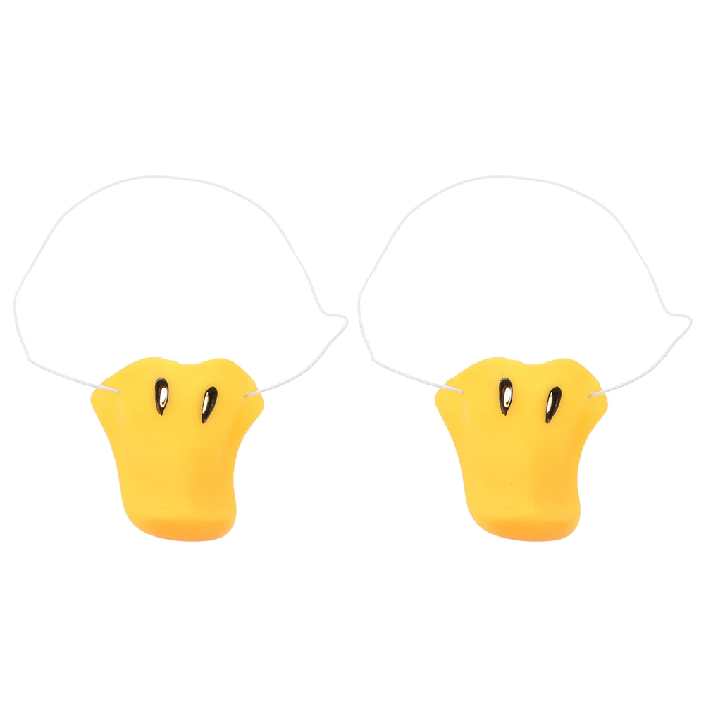

2pcs Duck Nose Props Vinyl Simulation Decorative Halloween Costume Accessories Reusable Washable Party Supplies