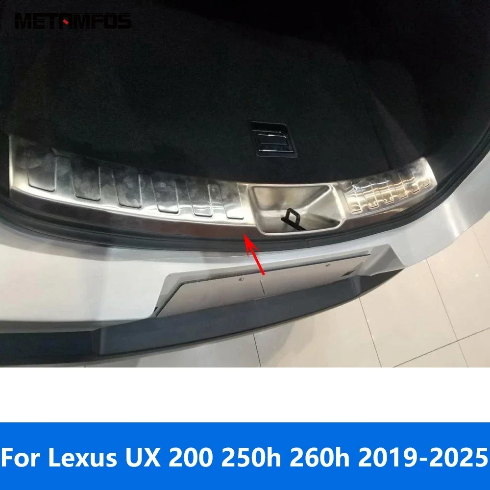 

For Lexus UX 200 250h 260h 2019-2024 2025 Interior Rear Trunk Bumper Foot Plate Tail Door Sill Scuff Guard Plate Accessories