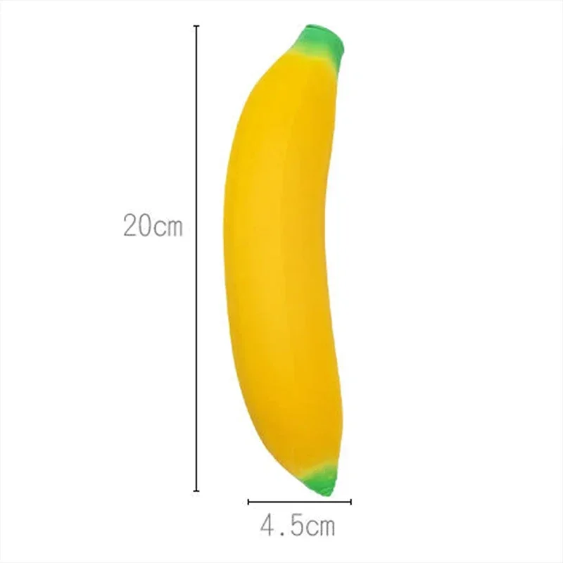 1pcs Fun Anti-stress Stretchy Banana Sensory Toy Squeeze Toys Squishy Stress Relief Antistress Elastic Filled Toy for Kids